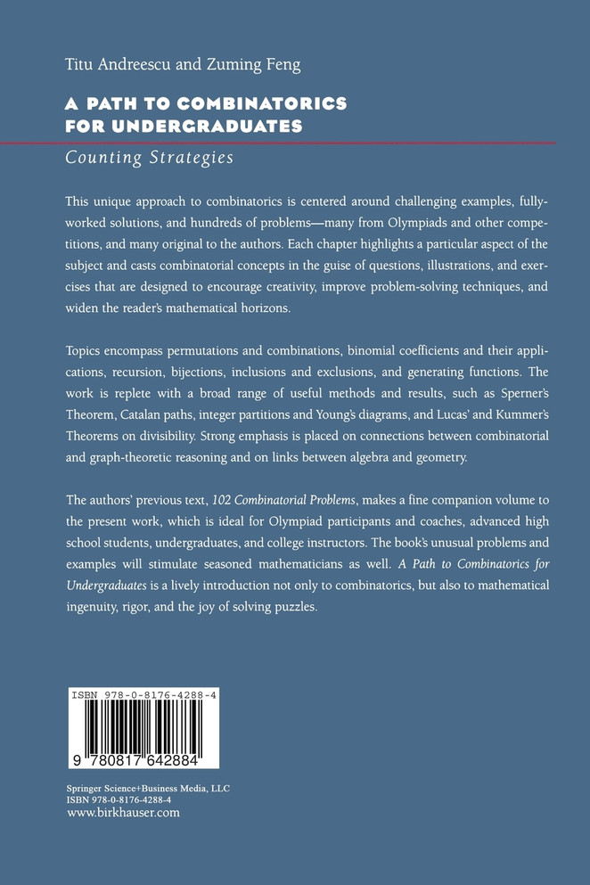 A Path to Combinatorics for Undergraduates