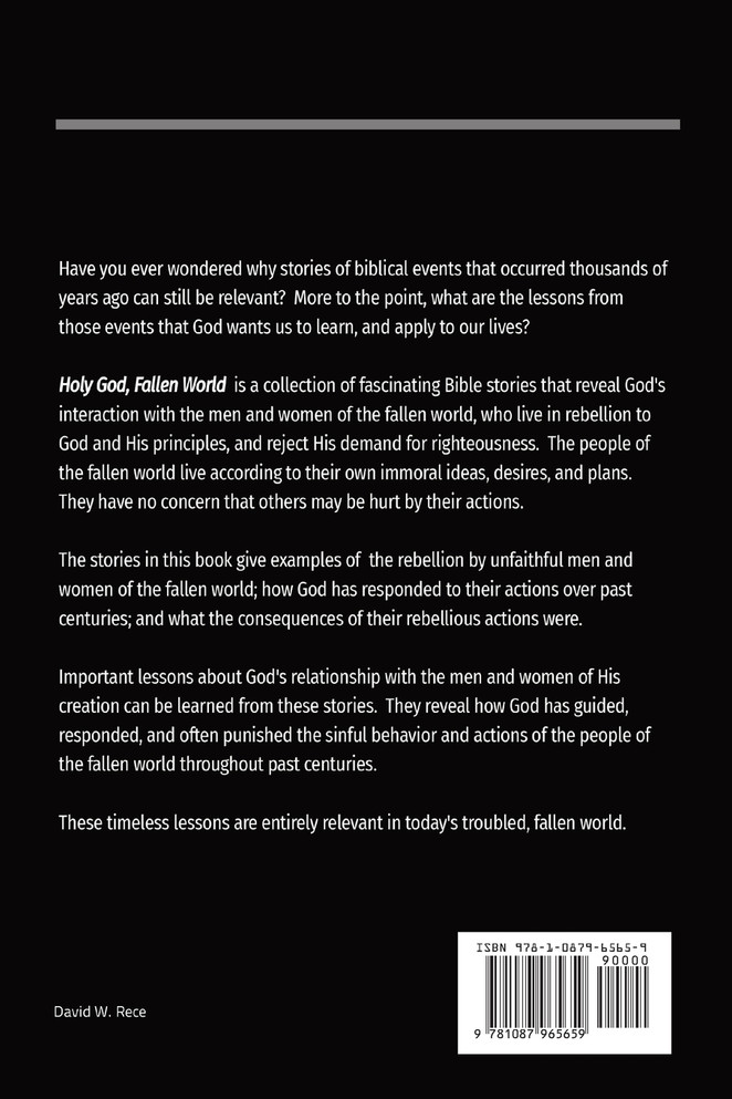 Holy God, Fallen World