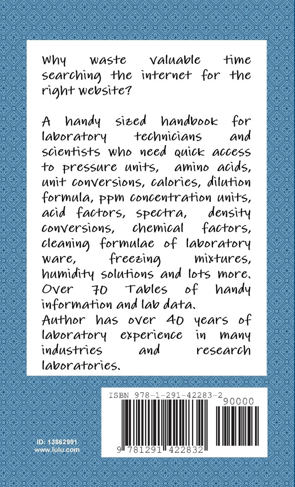 A Laboratory Pocket Manual