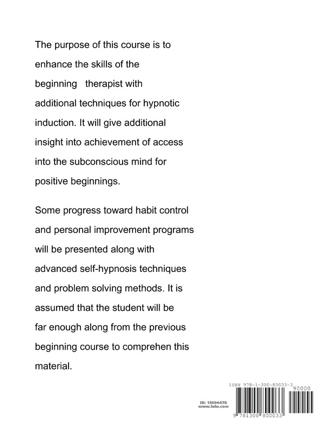 Hypnosis 201