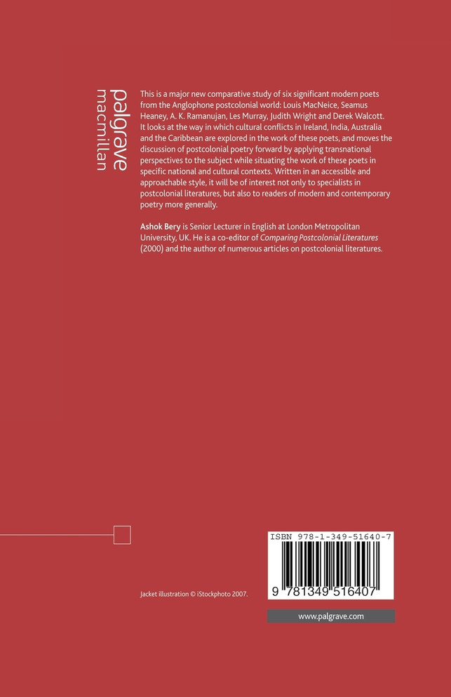 Cultural Translation and Postcolonial Poetry