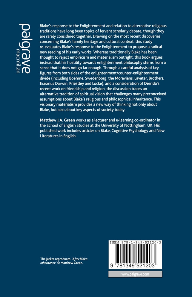 Visionary Materialism in the Early Works of William Blake