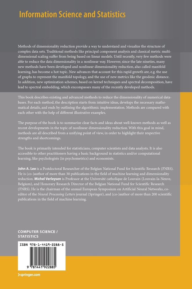 Nonlinear Dimensionality Reduction