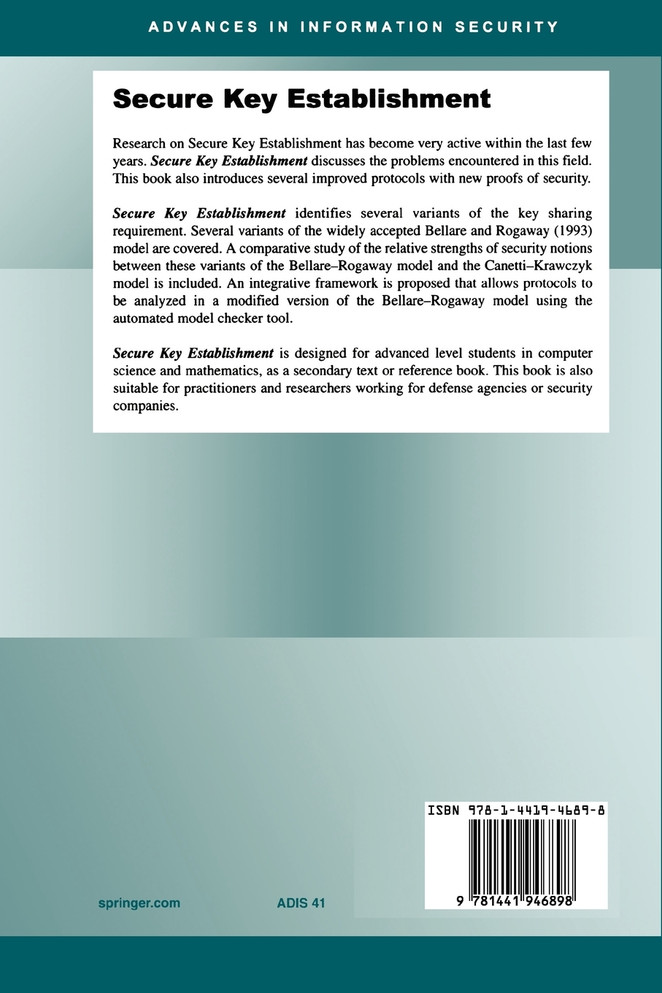 Secure Key Establishment