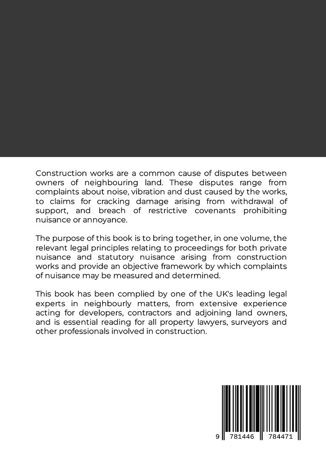 The Law of Construction Nuisance