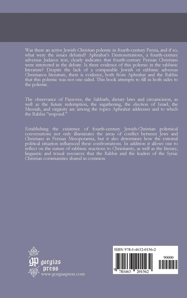 Jewish-Christian Conversation in Fourth-Century Persian Mesopotamia