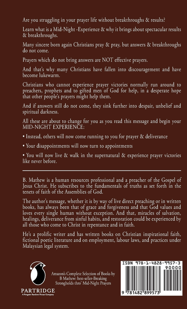 Breaking Strongholds Thro' Mid-Night Prayer