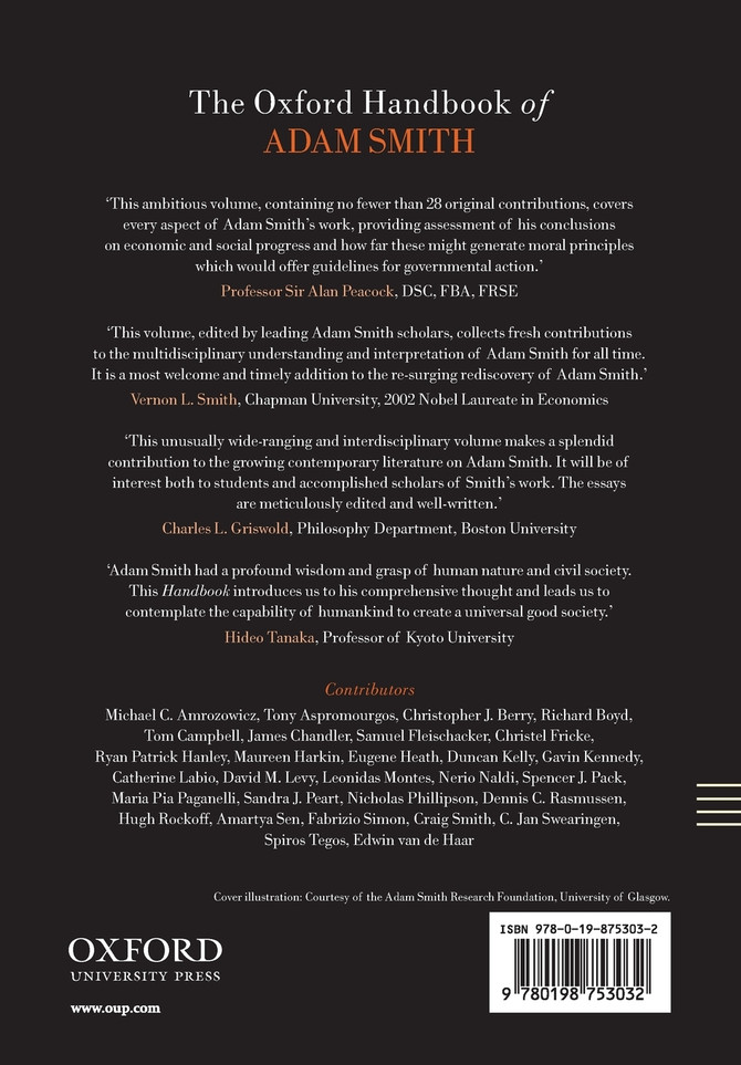 The Oxford Handbook of Adam Smith
