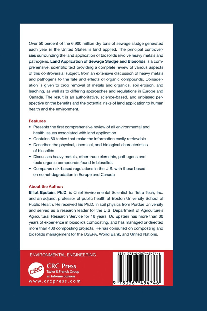 Land Application of Sewage Sludge and Biosolids