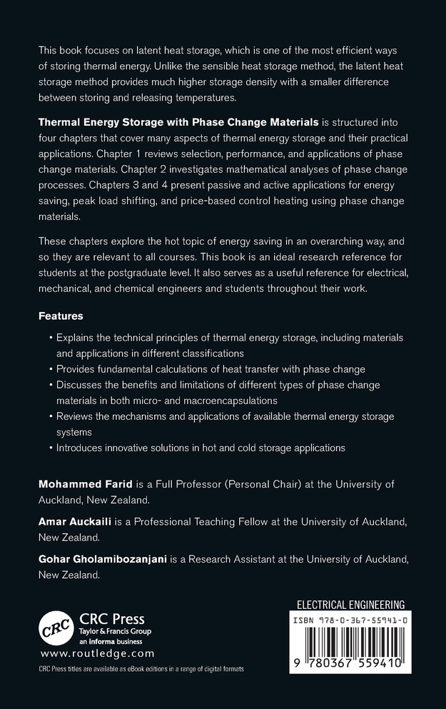 Thermal Energy Storage with Phase Change Materials