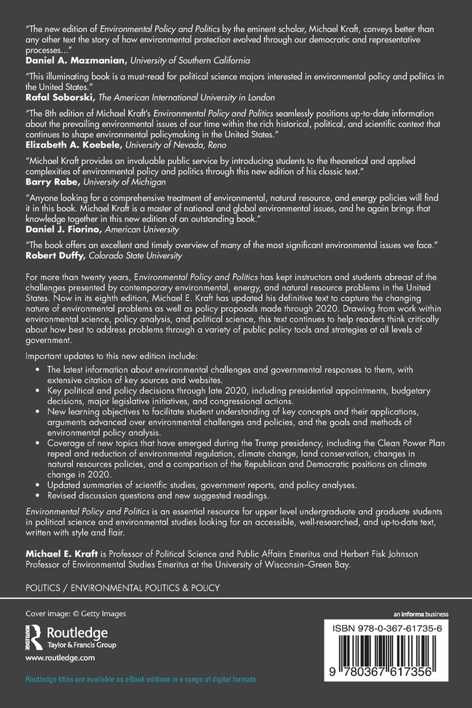 Environmental Policy and Politics