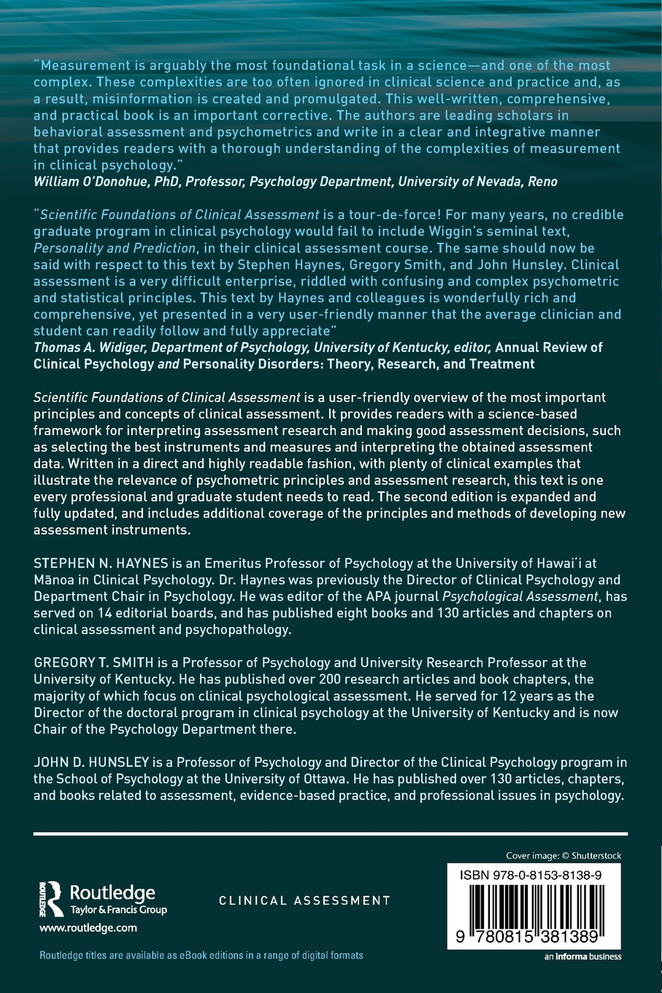 Scientific Foundations of Clinical Assessment
