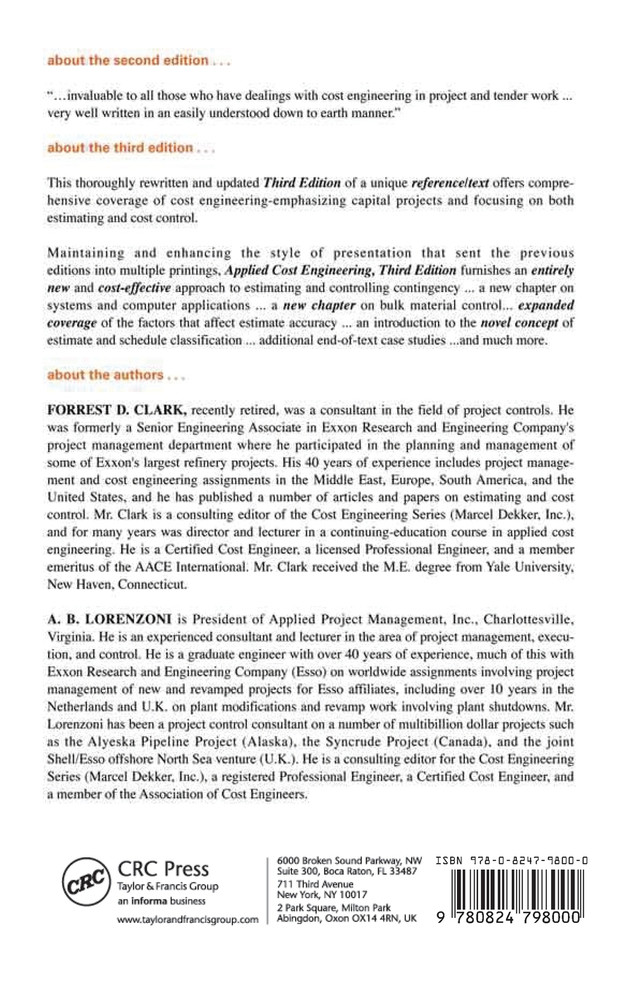 Applied Cost Engineering