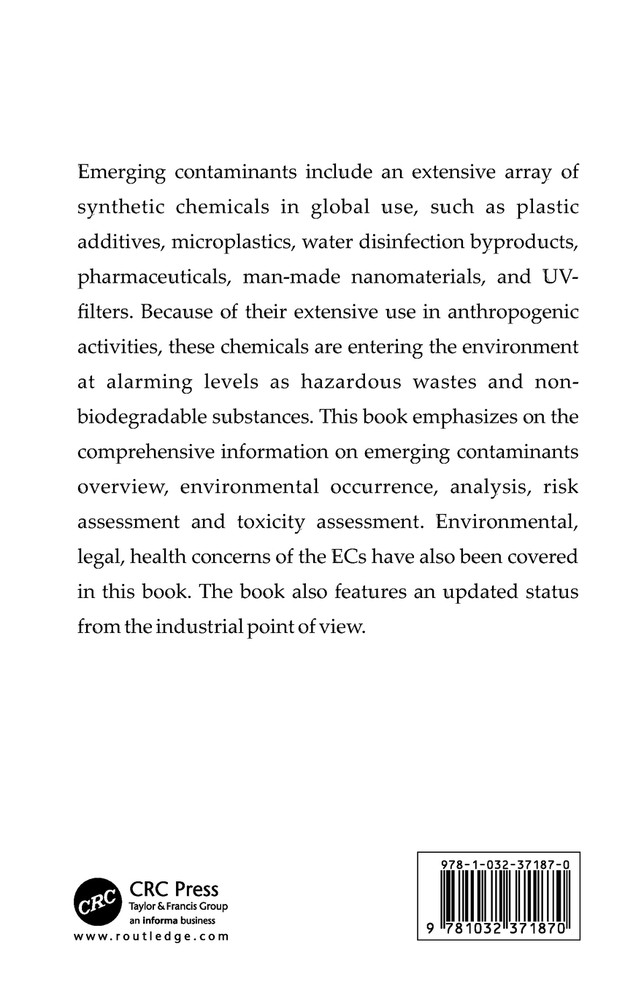 Occurrence, Distribution and Toxic Effects of Emerging Contaminantsx
