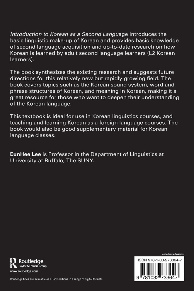 Introduction to Korean as a Second Language