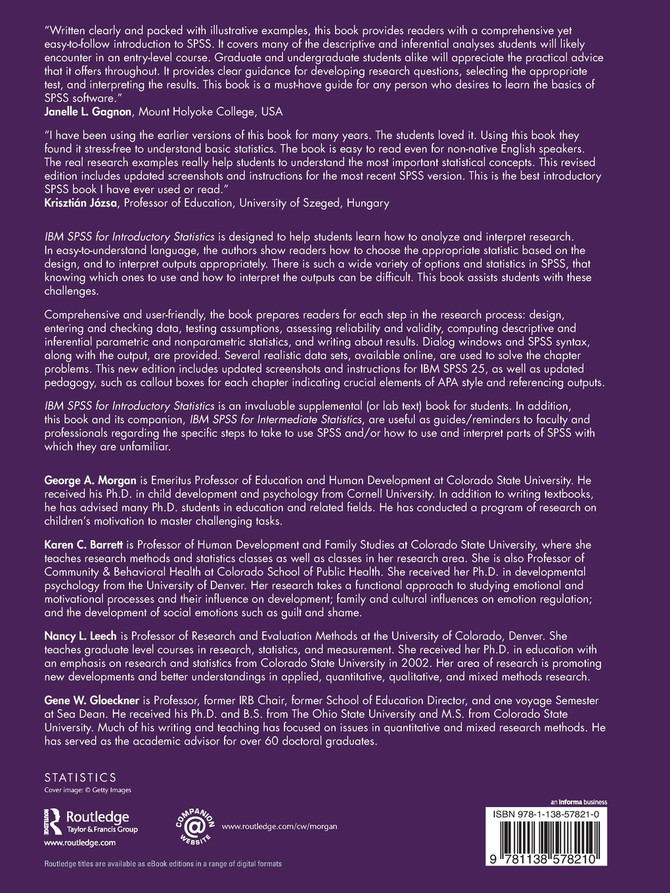 IBM SPSS for Introductory Statistics