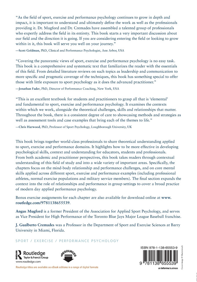 Sport, Exercise, and Performance Psychology