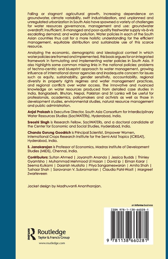 Water Resources Policies in South Asia
