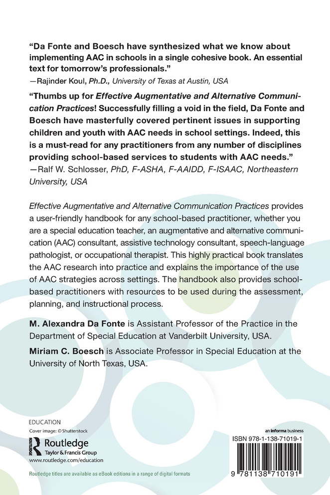 Effective Augmentative and Alternative Communication Practices