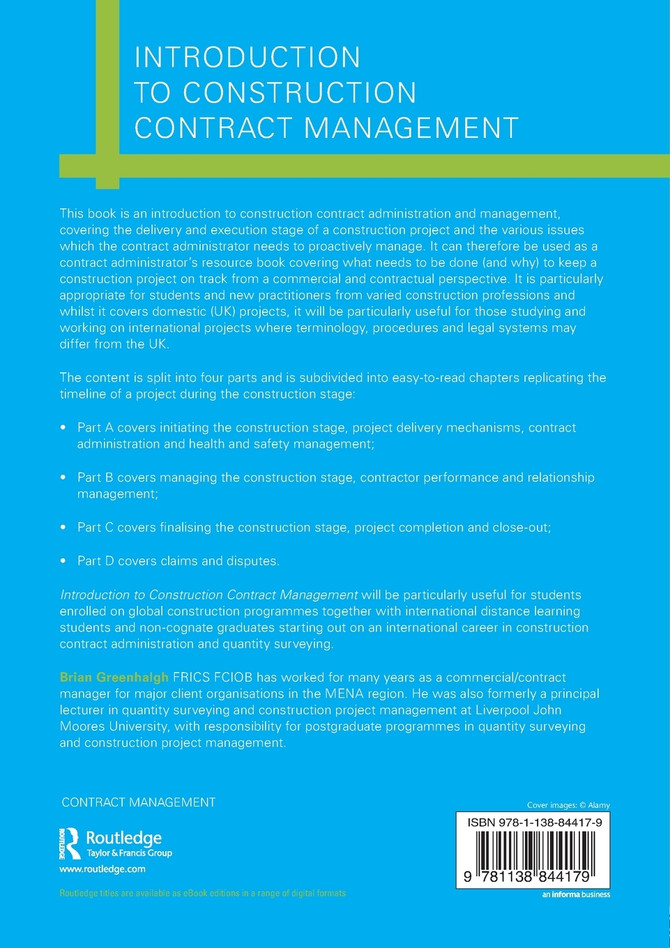Introduction to Construction Contract Management