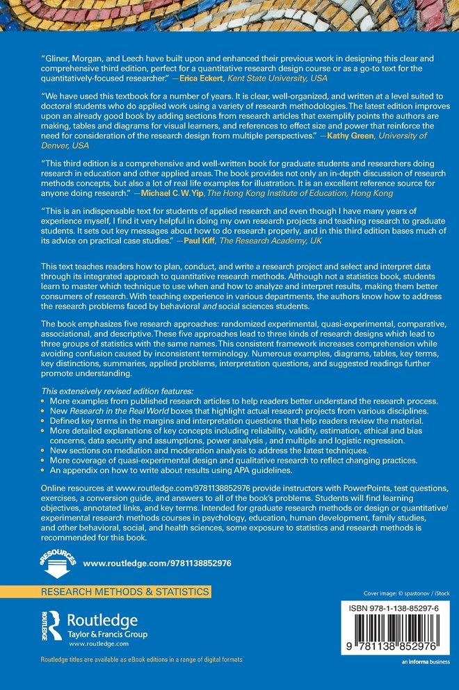 Research Methods in Applied Settings
