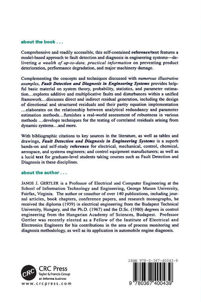 Fault Detection and Diagnosis in Engineering Systems