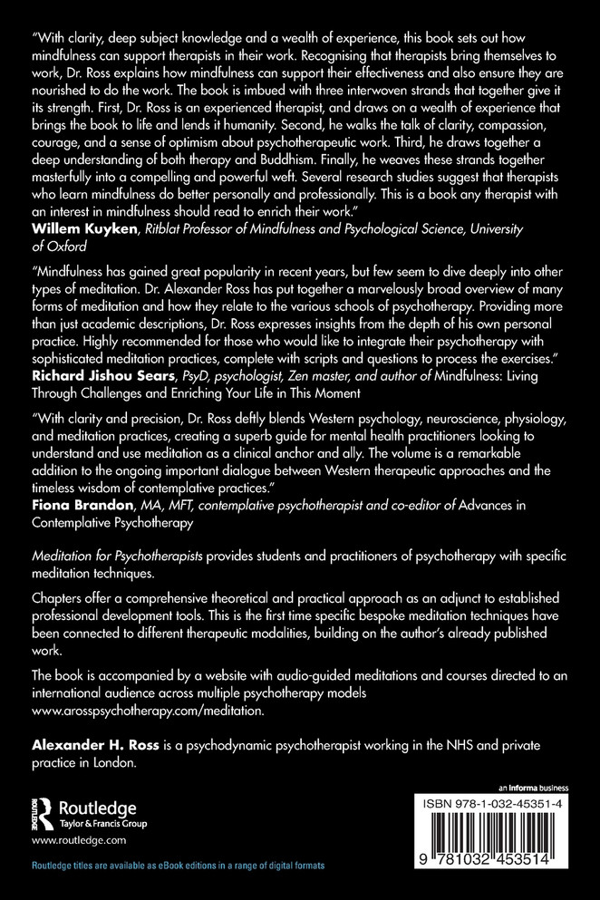 Meditation for Psychotherapists