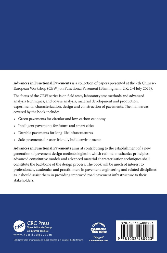 Advances in Functional Pavements