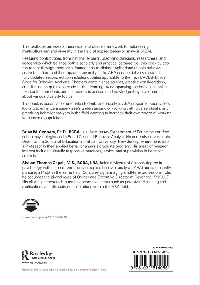 Multiculturalism and Diversity in Applied Behavior Analysis