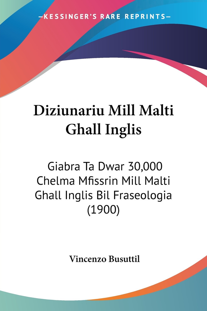 Diziunariu Mill Malti Ghall Inglis