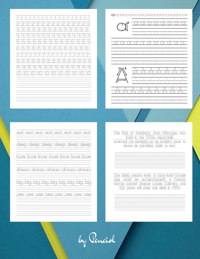 Print Handwriting Workbook for Adults