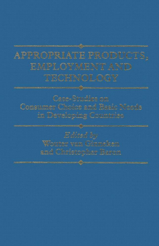 Appropriate Products, Employment and Technology