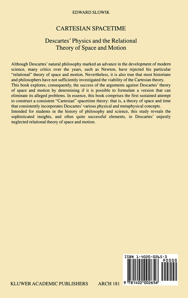 Cartesian Spacetime