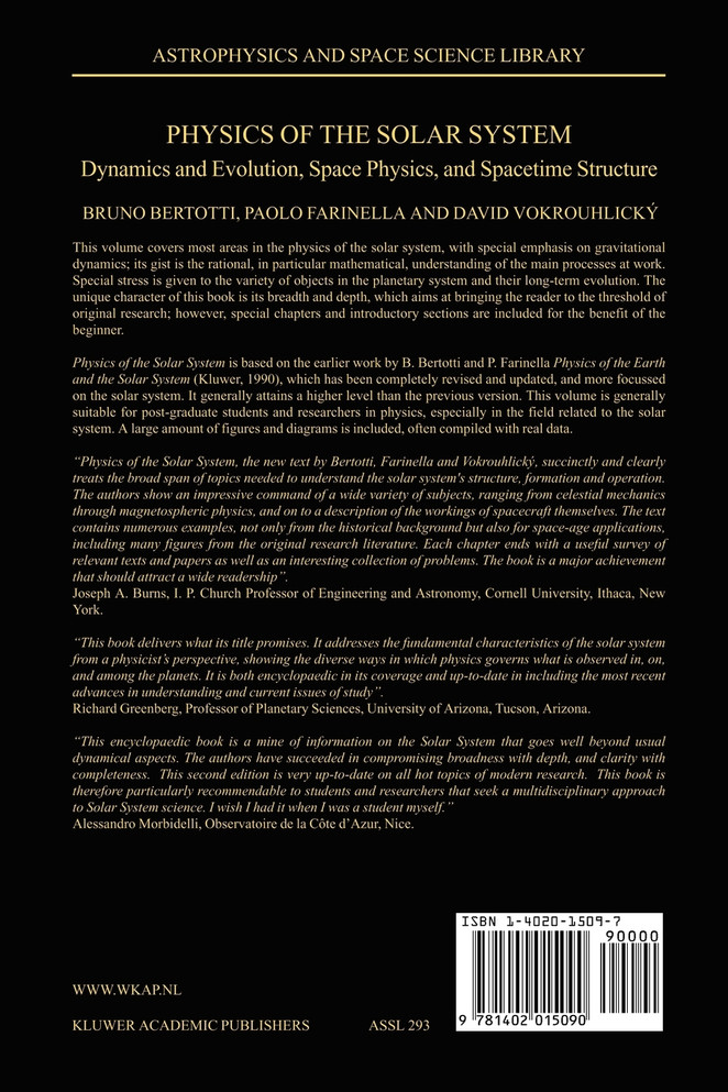 Physics of the Solar System