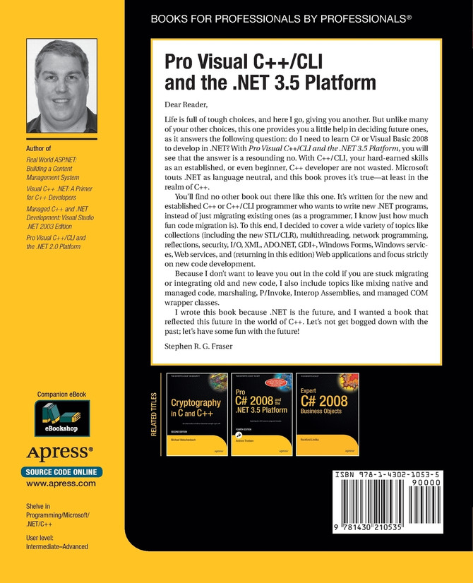 Pro Visual C++/CLI and the .NET 3.5 Platform