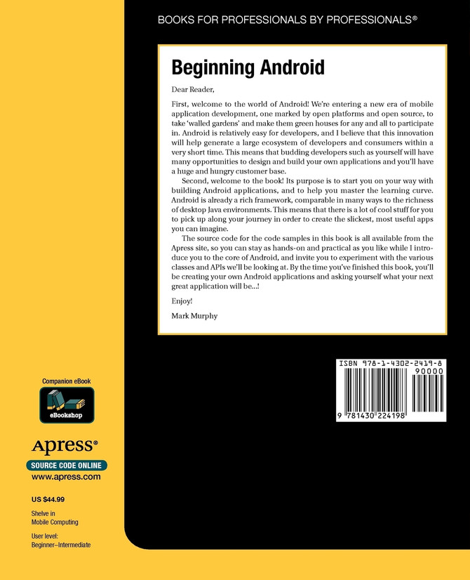 Beginning Android