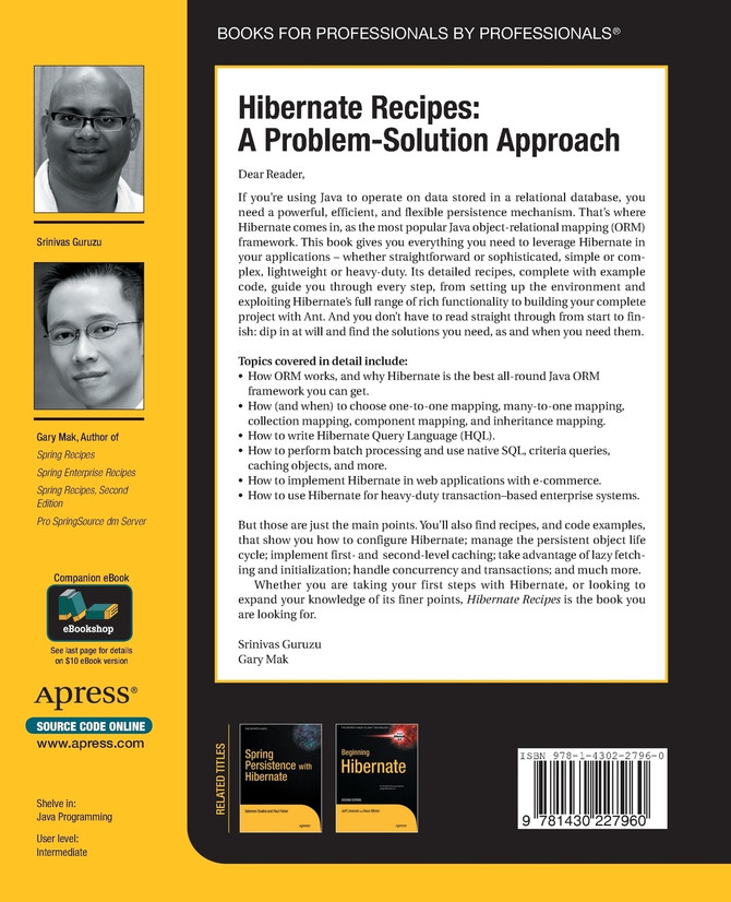 Hibernate Recipes