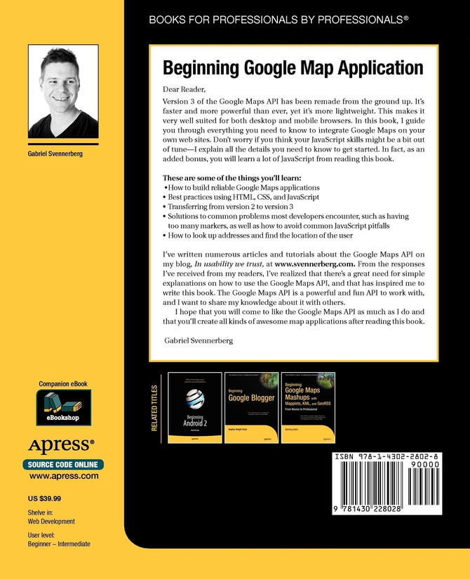Beginning Google Maps API 3