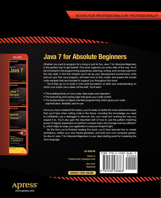 Java 7 for Absolute Beginners