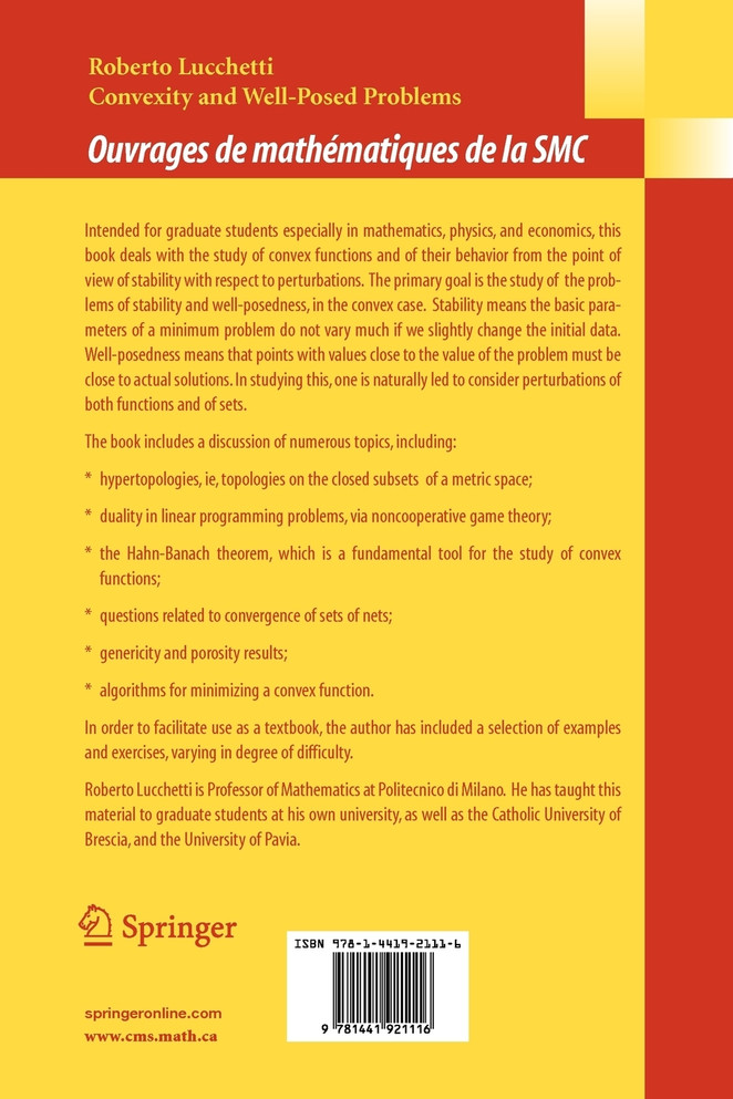 Convexity and Well-Posed Problems