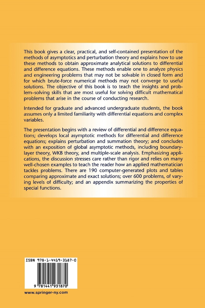 Advanced Mathematical Methods for Scientists and Engineers I