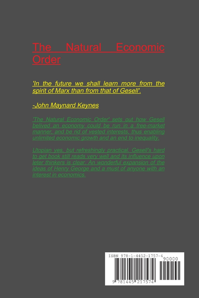 The Natural Economic Order