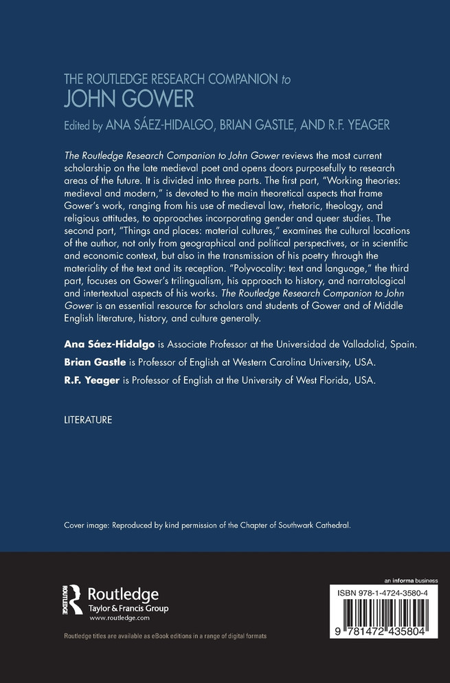 The Routledge Research Companion to John Gower