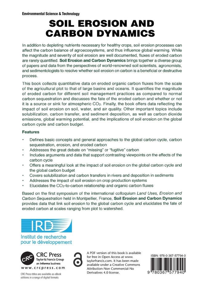 Soil Erosion and Carbon Dynamics