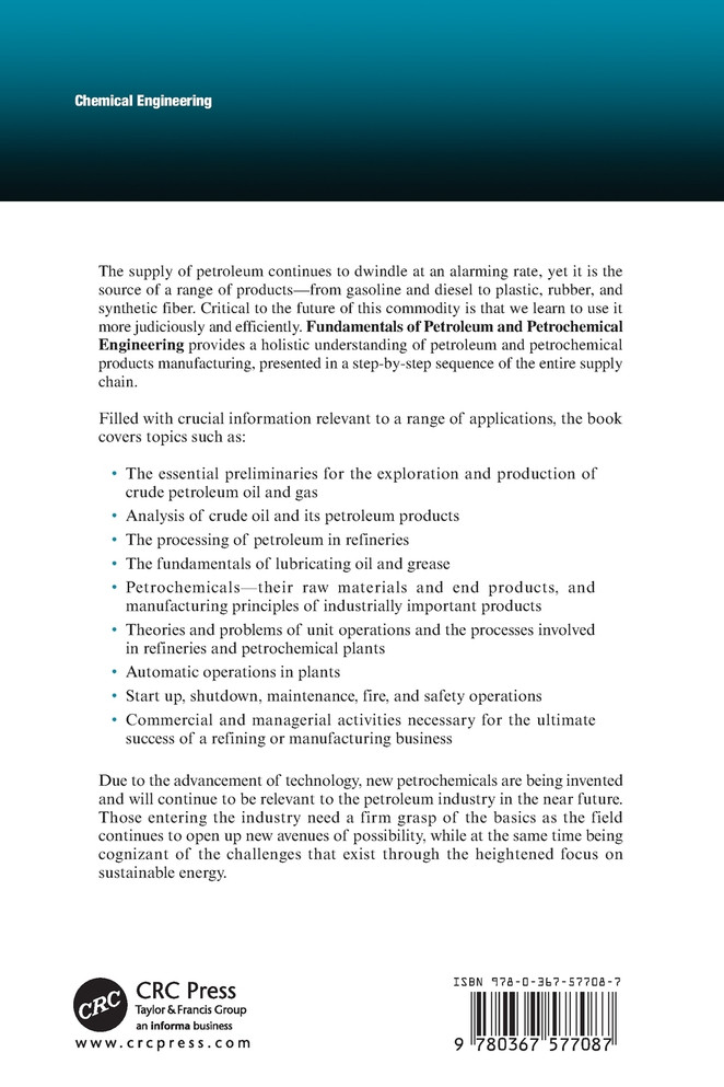 Fundamentals of Petroleum and Petrochemical Engineering