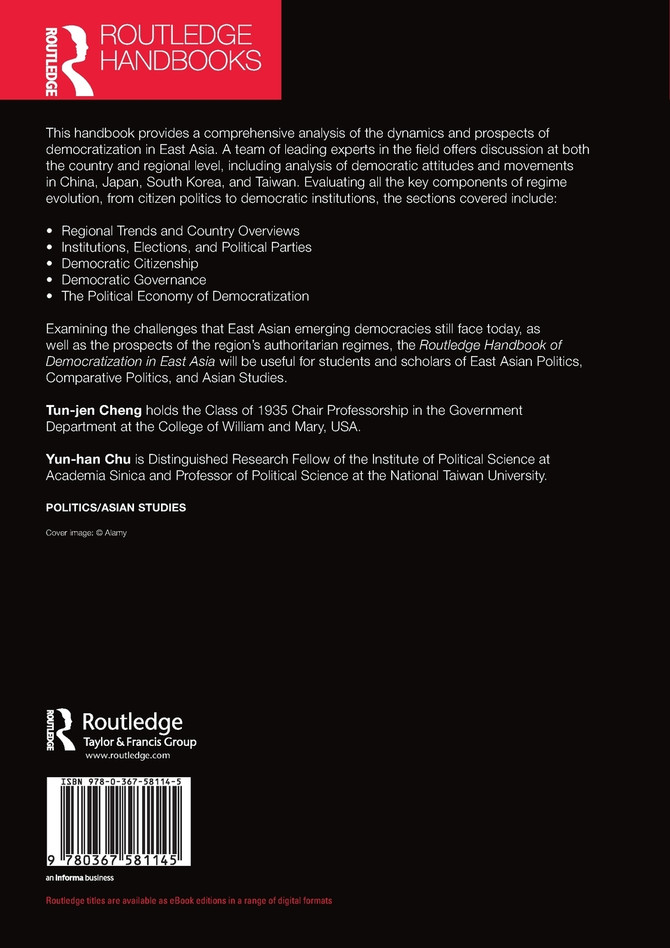 Routledge Handbook of Democratization in East Asia