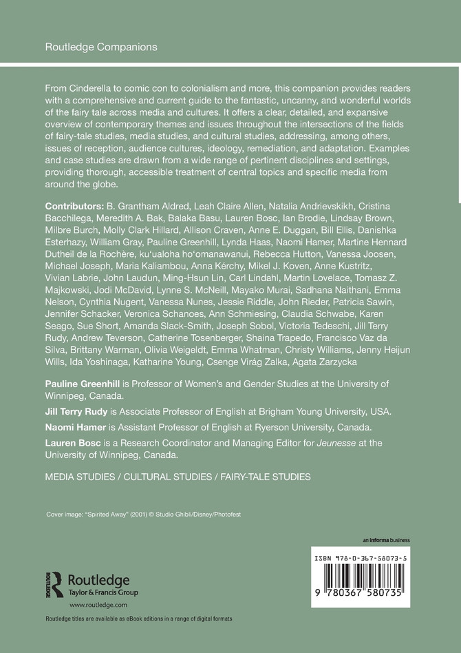 The Routledge Companion to Media and Fairy-Tale Cultures