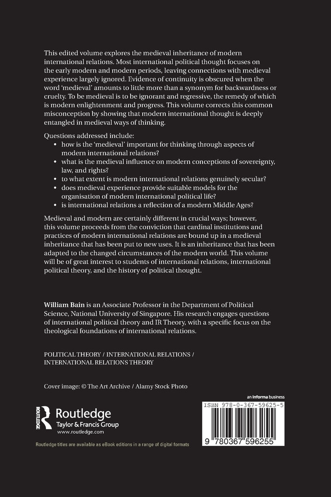 Medieval Foundations of International Relations