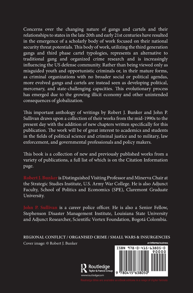 Studies in Gangs and Cartels