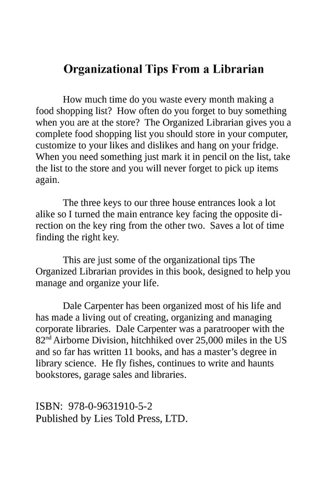 If I Was Organized, I'd Be A Librarian